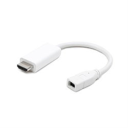 Переходник miniDisplayPort - HDMI , 20F/19M, длина 10см, белый (A-mDPF-HDMIM-001-W) - фото 3754824